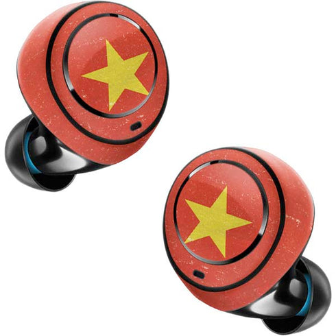 Vietnam Flag Distressed Amazon Echo Buds Skin